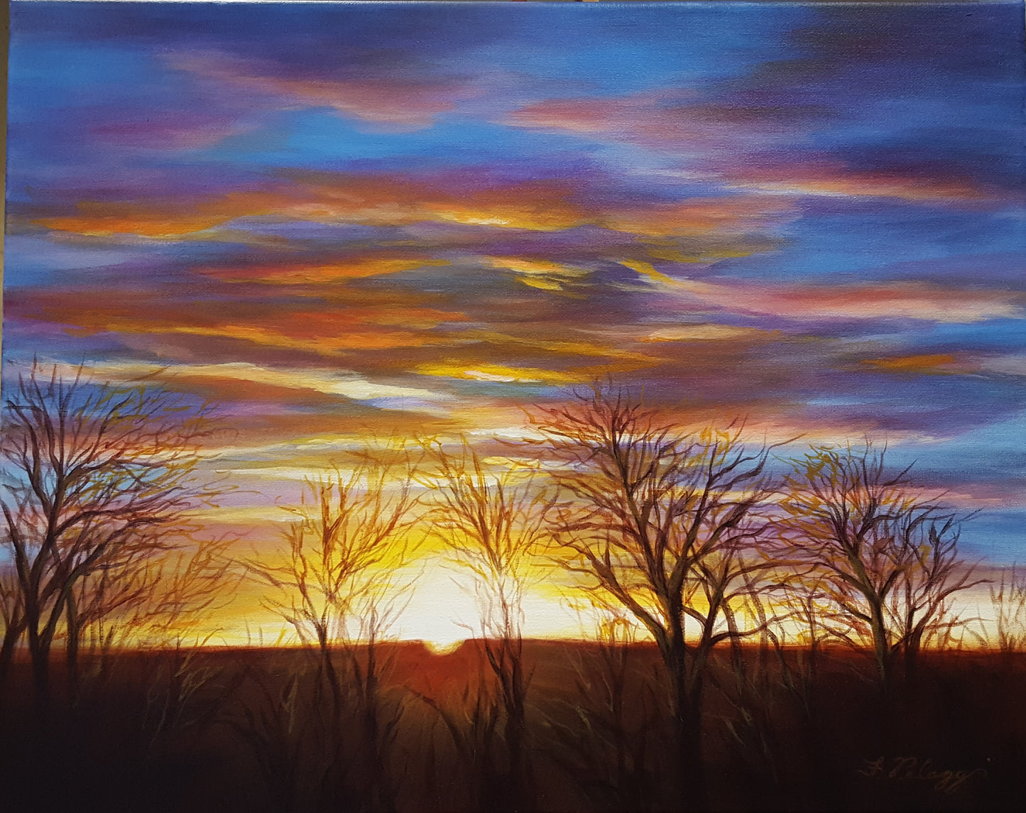 Sunset over Morris